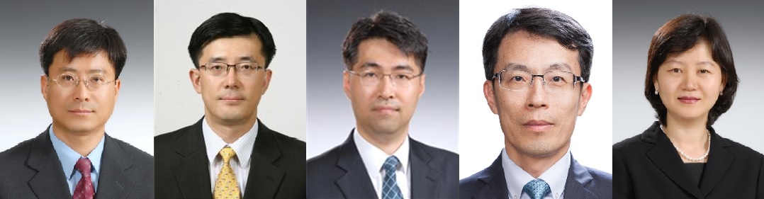 ▲한국은행 부총재보 두명이 연이어 퇴임할 예정인 가운데 후임 부총재보 인선에 관심이 쏠리고 있다. 박종석 통화정책국장이 1순위로 거론되는 가운데, 차현진 부산본부장, 양석준 기획협력국장, 이환석 조사국장, 전태영 인사경영국장 등도 한은 안팎에서 이름이 오르내리고 있다. 사진 왼쪽부터 박종석 국장, 차현진 본부장, 양석준 국장, 이환석 국장, 전태영 국장.