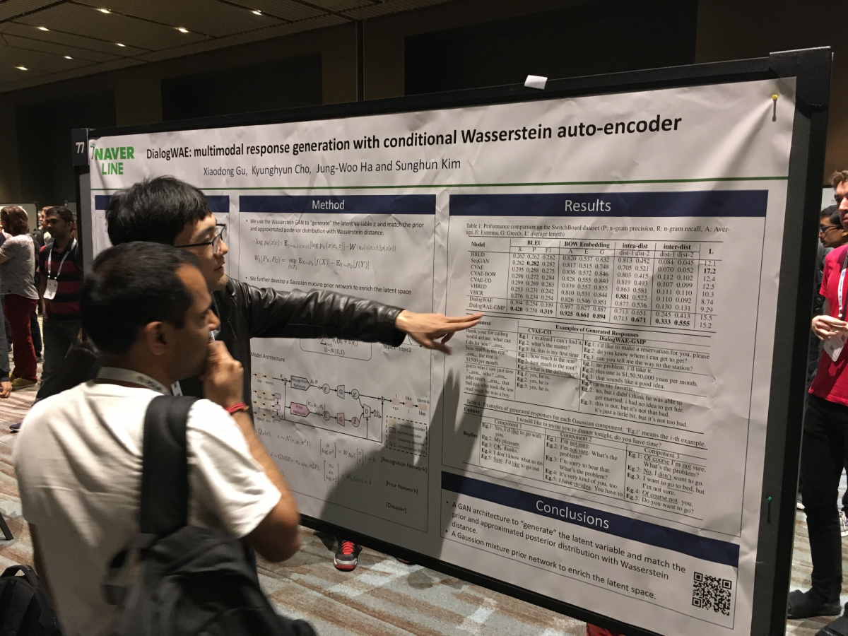 ▲미국 뉴올리언스에서 진행된 딥러닝 컨퍼런스 ICLR에 참석한 네이버.(네이버)