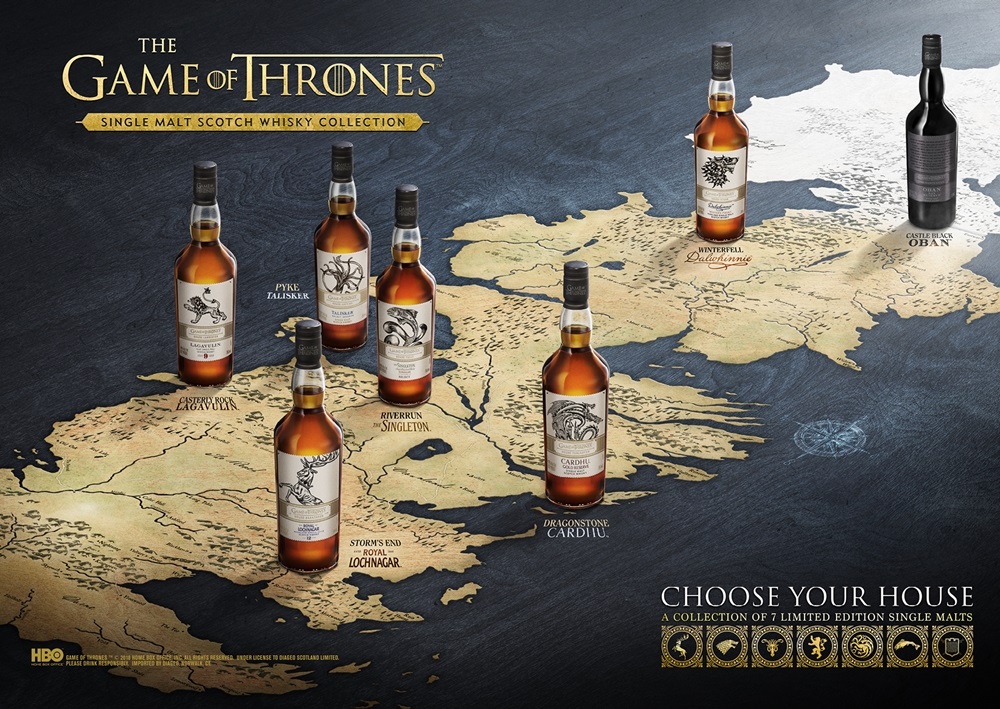 ▲디아지오의 '왕좌의게임' 싱글몰트 위스키