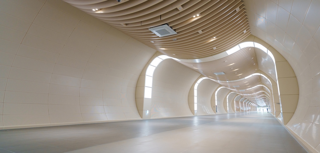 ▲워킹갤러리 모습(분당서울대학교병원)