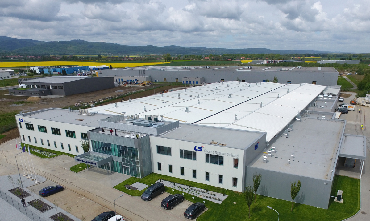 ▲LS전선 폴란드 공장(사진제공 LS전선)