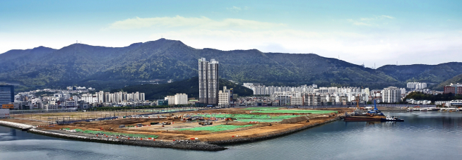 ▲거제 빅아일랜드 현장 부지(사진=거제빅아일랜드피에프브이)