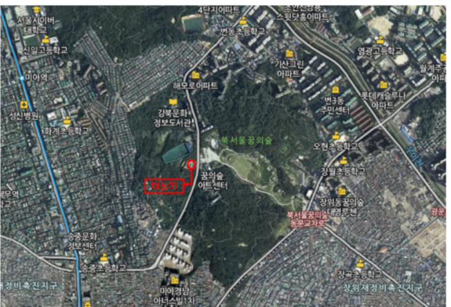 ▲오동근린공원 위치도.(출처=서울시)
