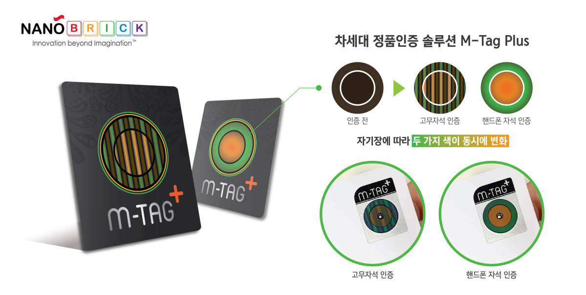 ▲나노브릭 차세대정품인증솔루션 엠태그 플러스.(사진제공=나노브릭)