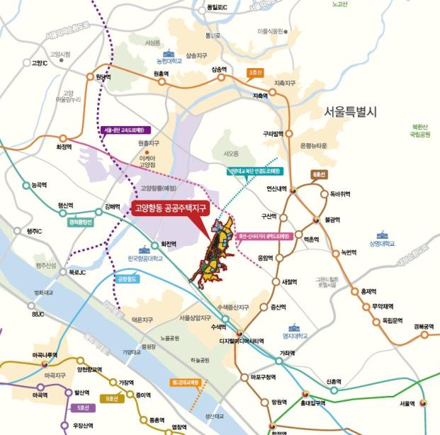 ▲향동지구 위치도(자료출처=LH)