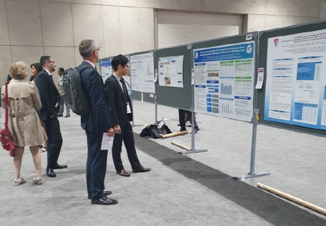 ▲한국팜비오 오라팡정 DDW학회 임상결과 발표 현장 모습(한국팜비오)