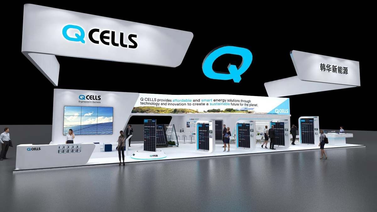 ▲SNEC 2019 한화큐셀 부스 조감도. (사진 제공=한화큐셀)