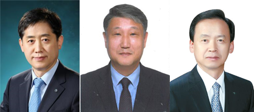 ▲(왼쪽부터) 김주현 전 예금보험공사 사장, 임유 전 여신협회 상무, 정수진 전 하나카드 사장