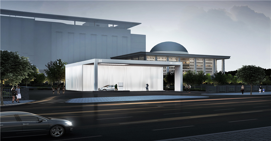 ▲국회 수소충전소 조감도(사진 제공=산업통상자원부)