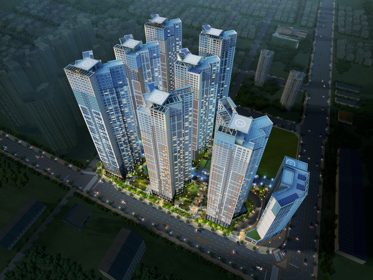 ▲두산위브더제니스 하버시티 조감도(사진=두산건설)