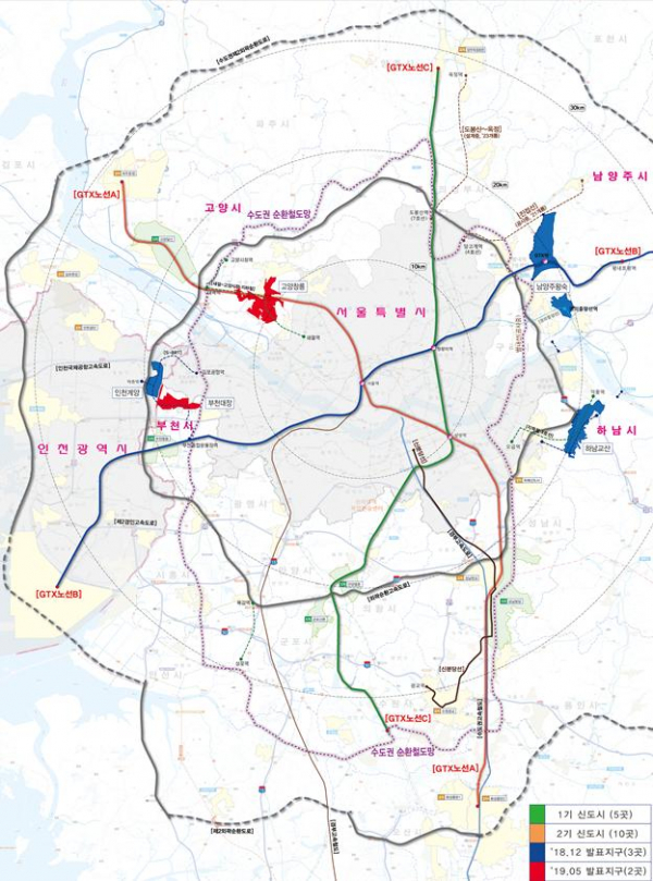 ▲신도시 위치도(자료=국토교통부)