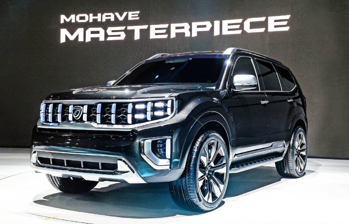 ▲기아차 ‘모하비’는 콘셉트카 ‘모하비 마스터피스’ 디자인을 이어받을 것으로 전망된다.
