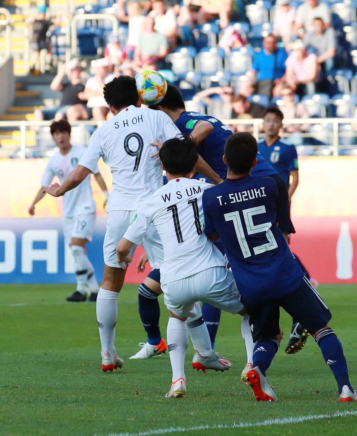 ▲오세훈 U-20 한·일전 선제 헤더골 순간 (연합뉴스)