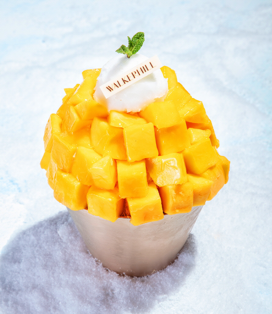 ▲올해 워커힐에서 선보이는 애플망고빙수 모습