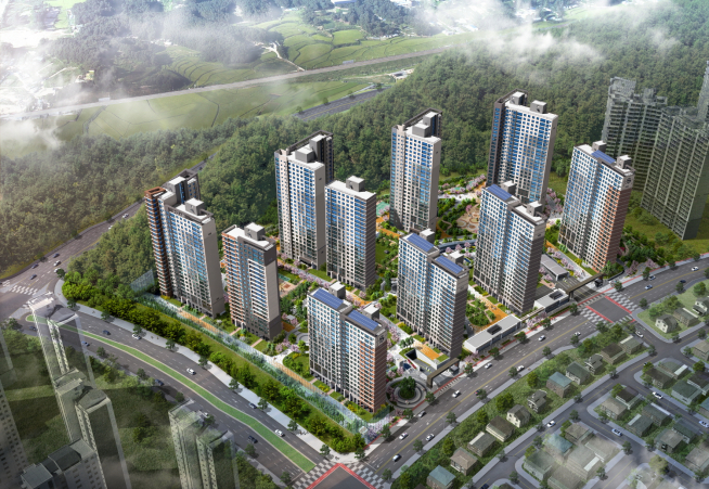 ▲봉담2지구 중흥S-클래스 더 퍼스트 조감도(사진=중흥건설)