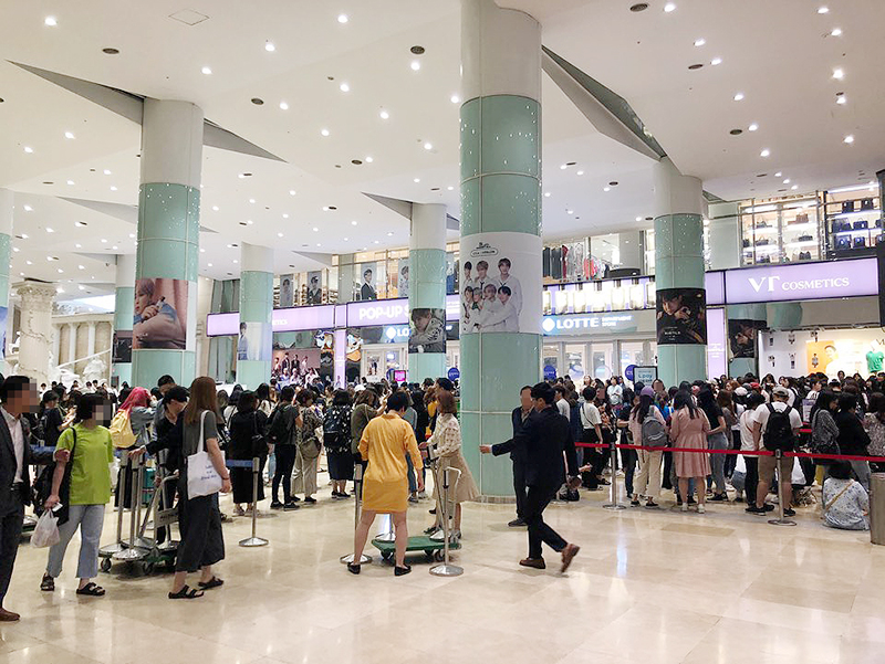 ▲브이티 코스메틱  부산 롯데백화점 센텀점 팝업스토어(사진제공=브이티 코스메틱)