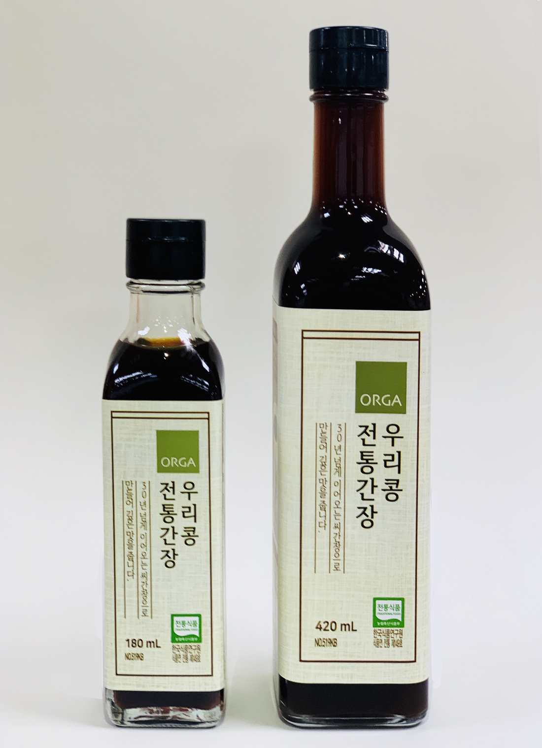 ▲올가 우리콩 전통간장(180ml/420ml)(올가)