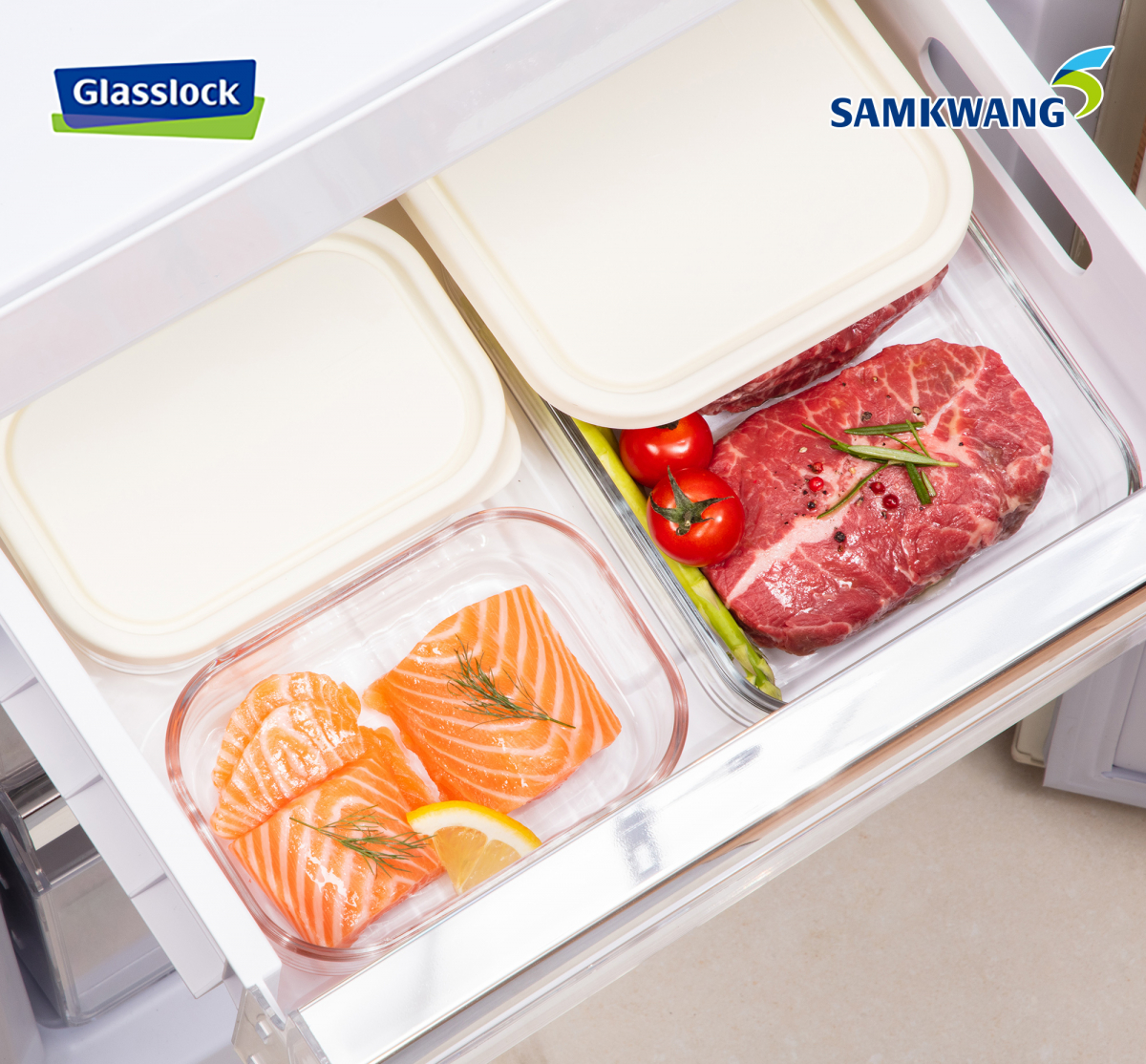 ▲ ‘글라스락 육류ㆍ생선 보관용기’(사진제공=삼광글라스)