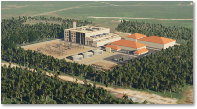 ▲미국 괌 데데도 발전소 조감도(사진 제공=한국동서발전)