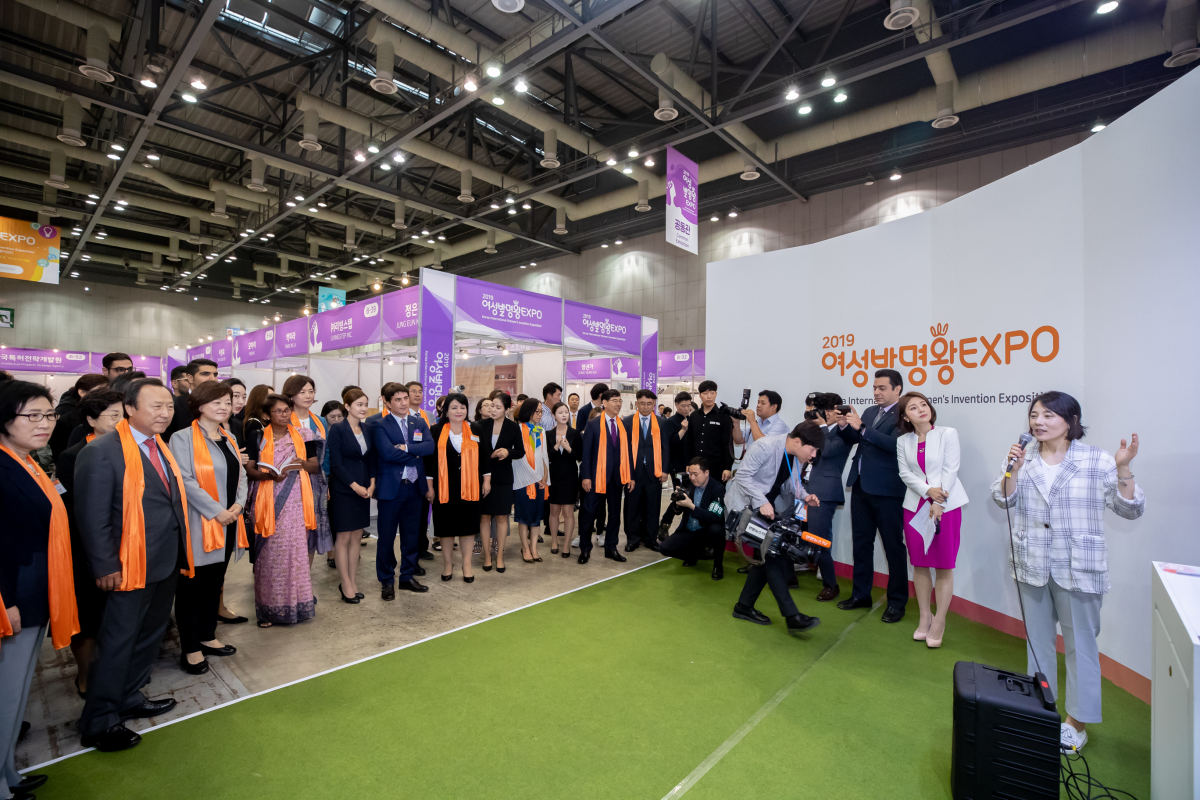 ▲20일 경기 고양시 킨텍스에서 '2019 여성발명왕EXPO'가 개막했다.(사진제공=한국여성발명협회)