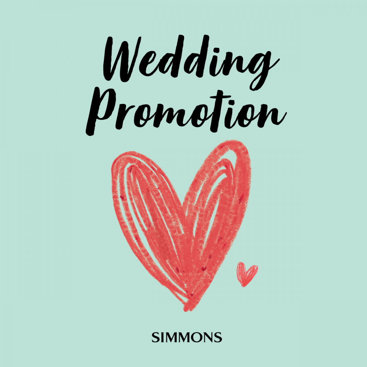 ▲웨딩 프로모션(사진제공=시몬스)