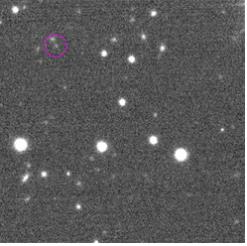 ▲천문연구원이 발견한 소행성 '2018 pp29' 사진제공 과학기술정보통신부
