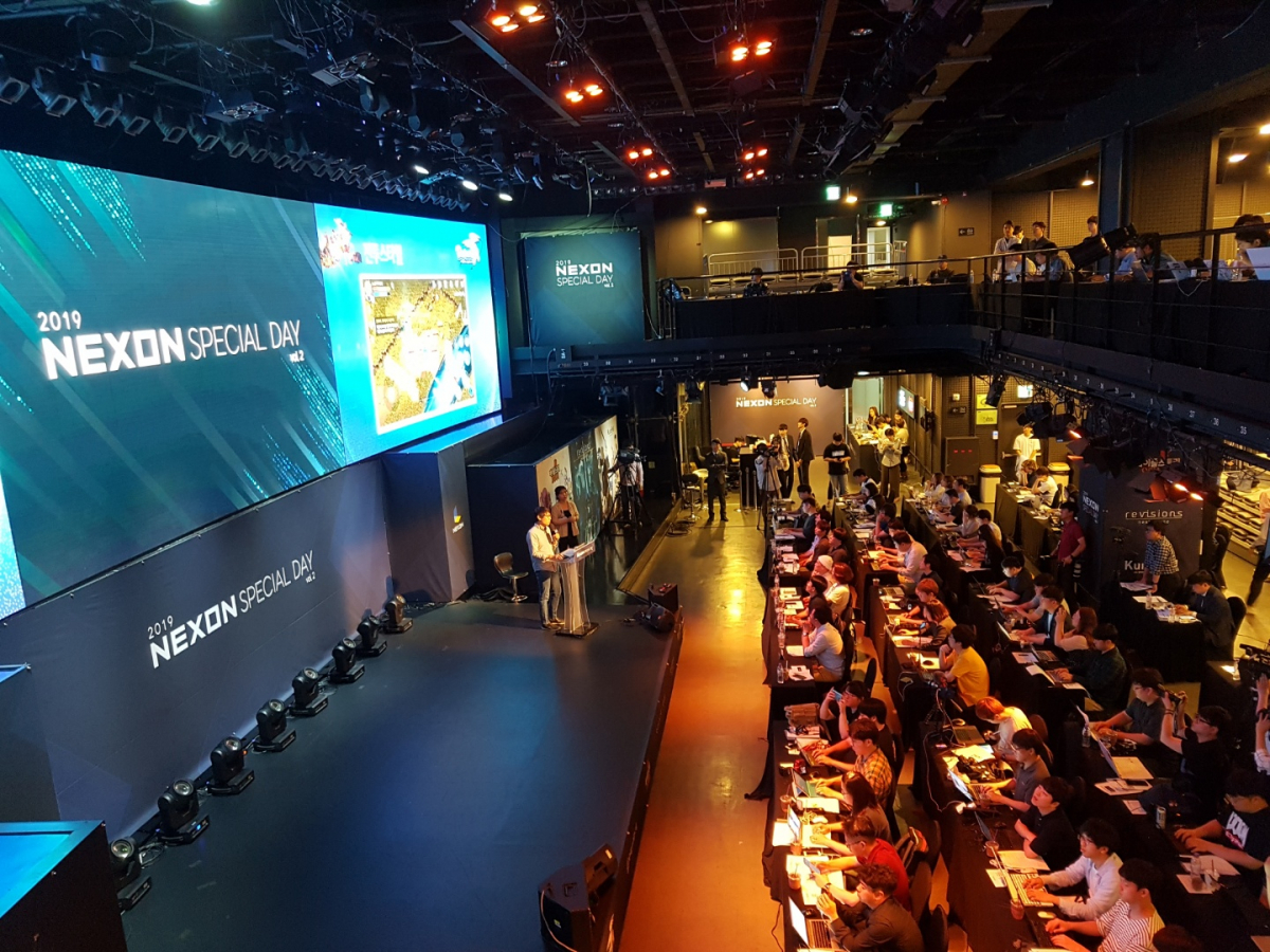▲넥슨은 27일 서울시 서초구에 위치한 넥슨아레나에서 ‘넥슨 스페셜 데이’ 행사를 열고 신작 7종을 공개했다. (조성준 기자 tiatio@)
