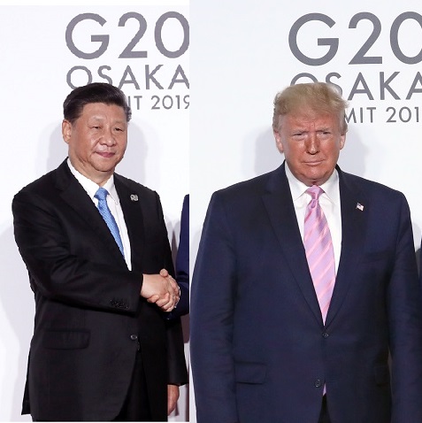 ▲시진핑(왼쪽) 중국 국가주석과 트럼프 대통령. (연합뉴스)