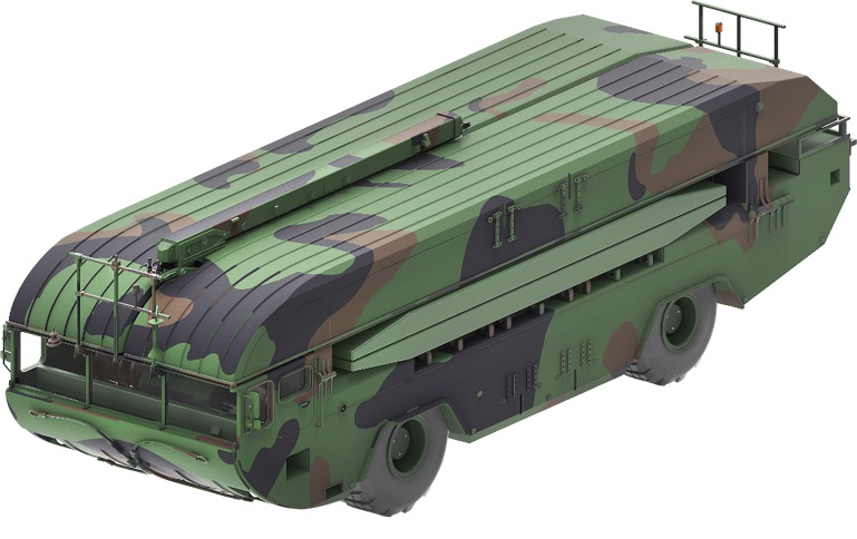 ▲한화디펜스 한국형 M3 자주도하장비(사진 제공=한화디펜스)