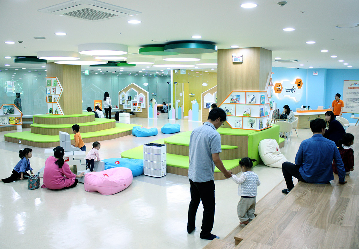 ▲웅진씽크빅 ‘키즈빌리지 웅진플레이도시’. (사진제공=웅진씽크빅)