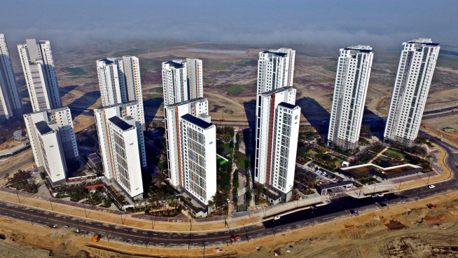 ▲힐스테이트 레이크 송도 전경(사진=현대건설)