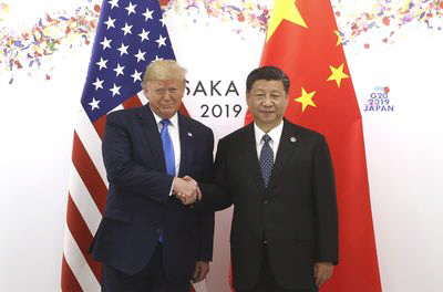 ▲도널드 트럼프 미국 대통령(왼쪽)과 시진핑 중국 국가주석. 블룸버그
