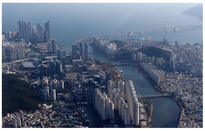 ▲부산 수영강 일대 전경.(연합뉴스)