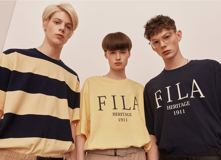 ▲휠라 로고 티셔츠