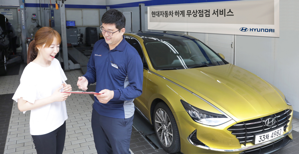 ▲현대ㆍ기아차가 본격적인 여름 휴가철을 맞아 오는 24일부터 사흘 동안 전국 서비스 거점에서 ‘하계 특별 무상점검 서비스’를 시행한다. (사진제공=현대차)