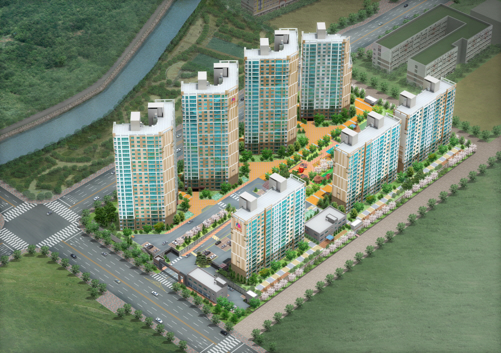 ▲‘부산신항 사랑으로 부영 6단지’ 조감도.