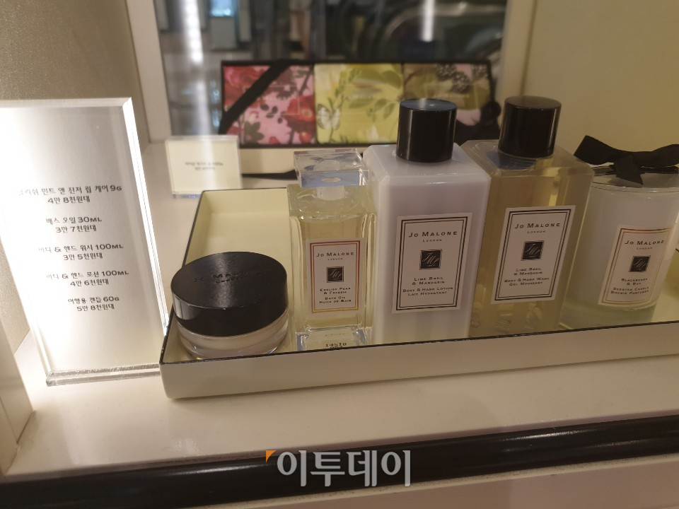 ▲조 말론 런던이 8월 1일부터 향수 가격을 1%대 인상하고, 홈, 보디 카테고리를 평균 10% 가격 인하한다.(사진=이꽃들 기자 flowerslee@)