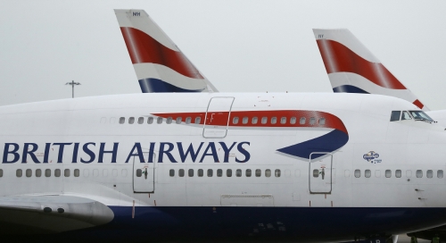▲영국 런던 히드로 공항에 영국항공의 여객기가 보인다. 런던/AP연합뉴스 
