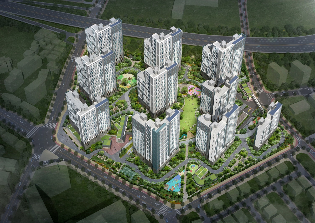 ▲다산신도시 자연앤푸르지오 조감도(사진제공=대우건설)