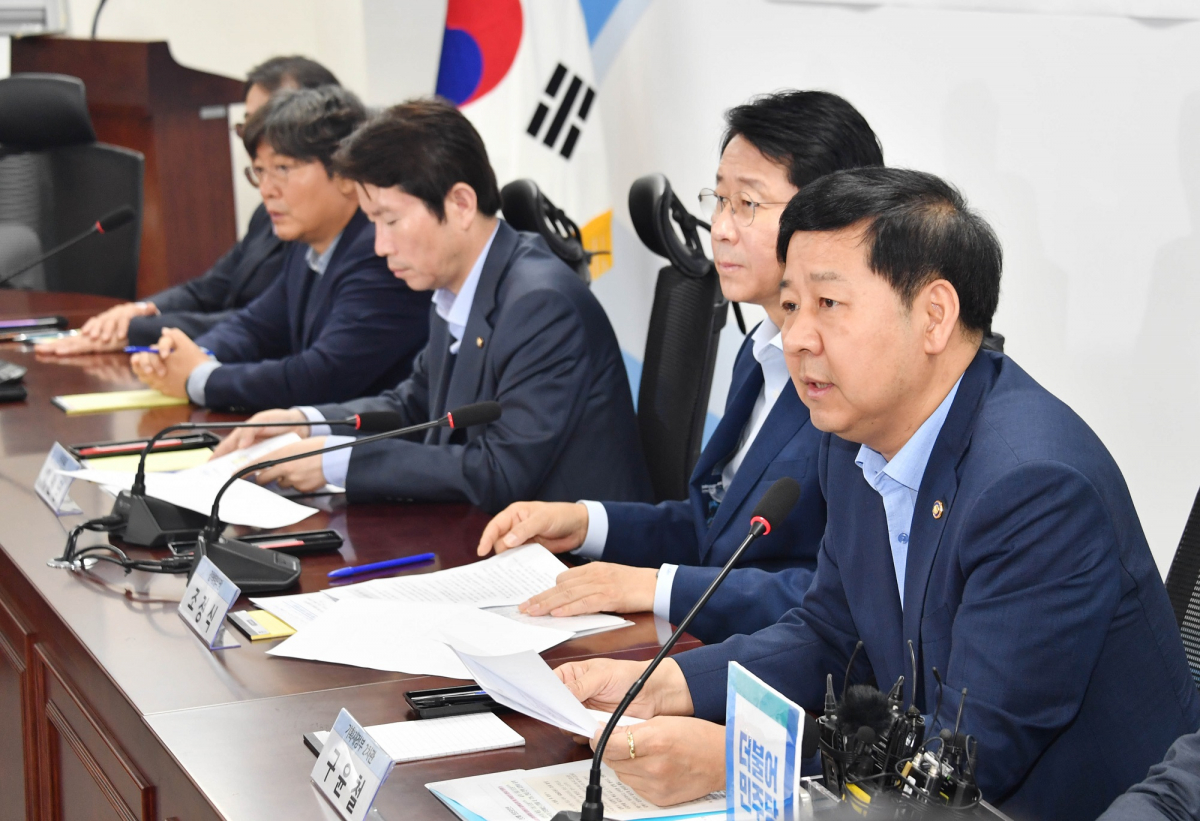 ▲구윤철 기획재정부 2차관이 25일 국회에서 열린 '당정 확대 재정관리점검회의'에서 모두발언을 하고 있다.(사진제공=기획재정부)