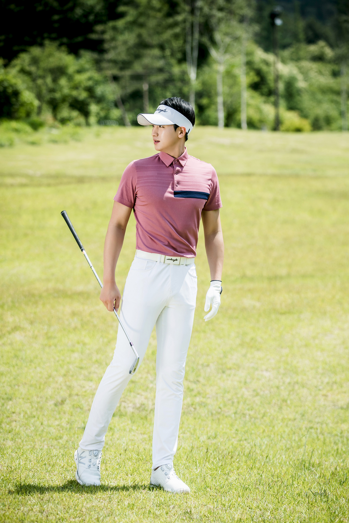 ▲‘간절 자카드 믹스 보더 티셔츠’