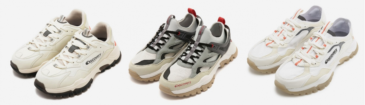 ▲디스커버리 익스페디션 ‘버킷 시리즈’- 완쪽부터 버킷디워커, 버킷디펜더, 버킷디워커 에어