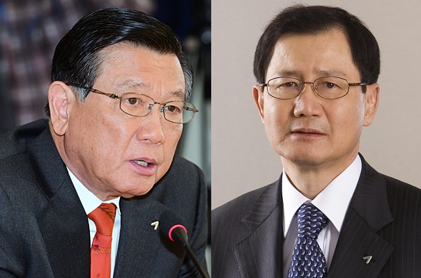 ▲박삼구 전 금호아시아나그룹 회장(좌)과 박찬구 금호석유화학 회장(우)(이투데이DB)