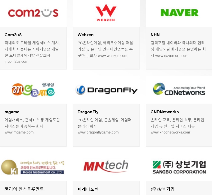 ▲엠벤처투자 포트폴리오(출처=회사 홈페이지)