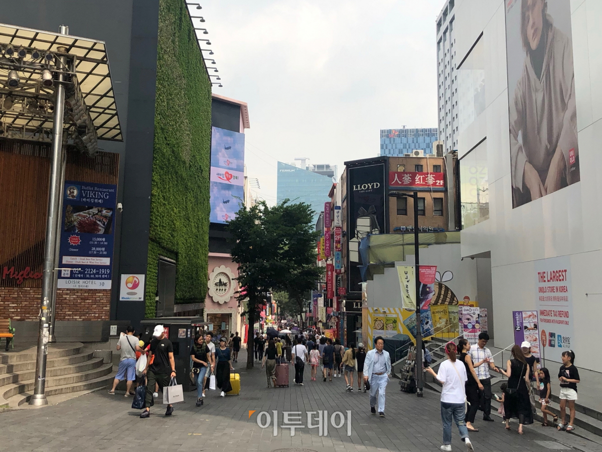 ▲명동거리 전경.(이투데이DB)