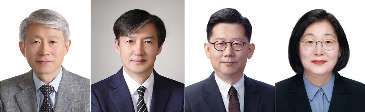 ▲문재인 대통령은 9일 과학기술정보통신부 장관에 최기영(왼쪽부터) 서울대 전기·정보공학부 교수, 법무부 장관에 조국 전 청와대 민정수석, 농림축산식품부 장관에 김현수 전 농림축산식품부 차관, 여성가족부 장관에 이정옥 대구가톨릭대 사회학과 교수를 내정했다.(사진제공=청와대)