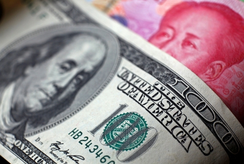 ▲중국 위안화와 미국 달러. 로이터연합뉴스 
