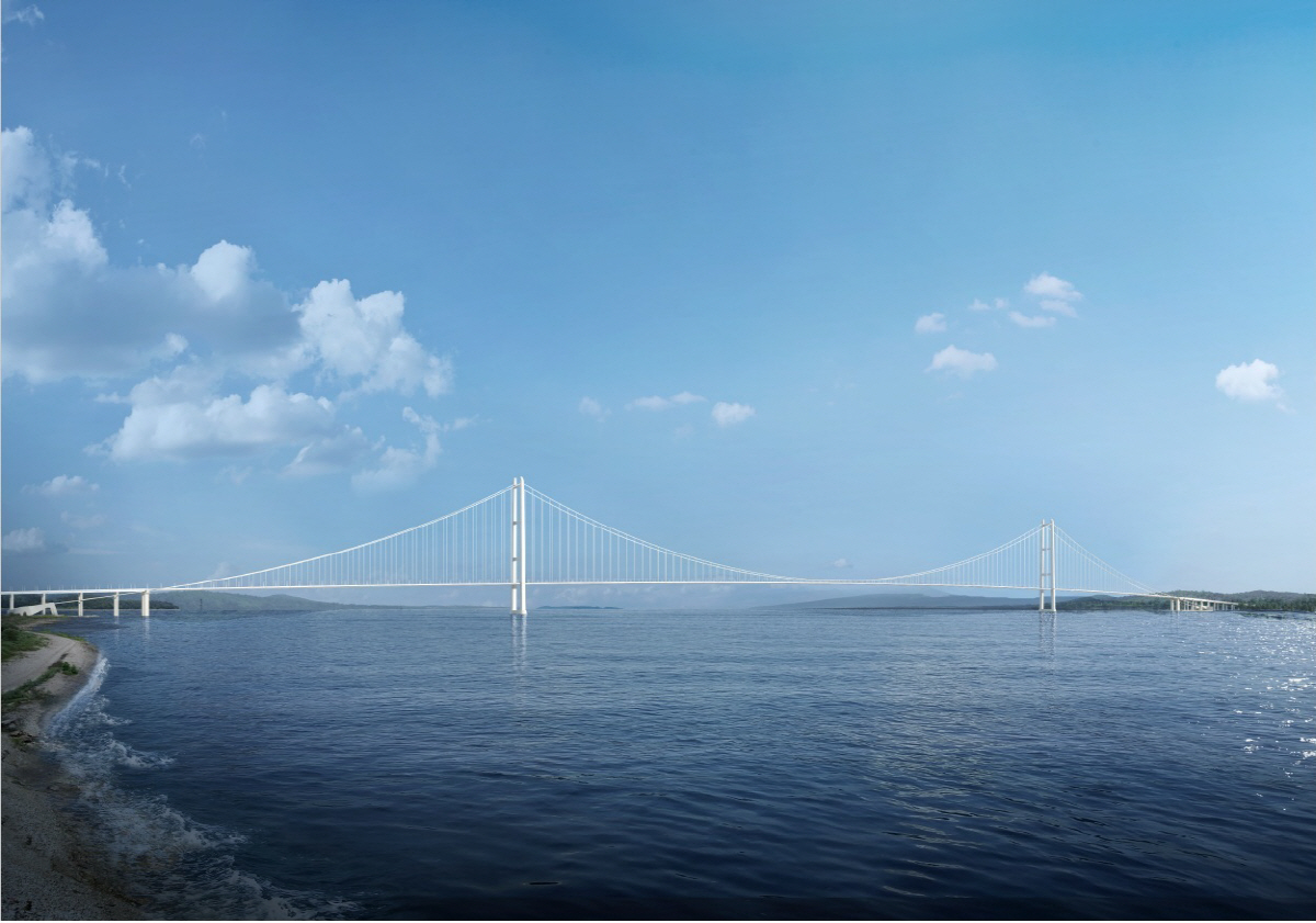 ▲터키 차나칼레 현수교 조감도.