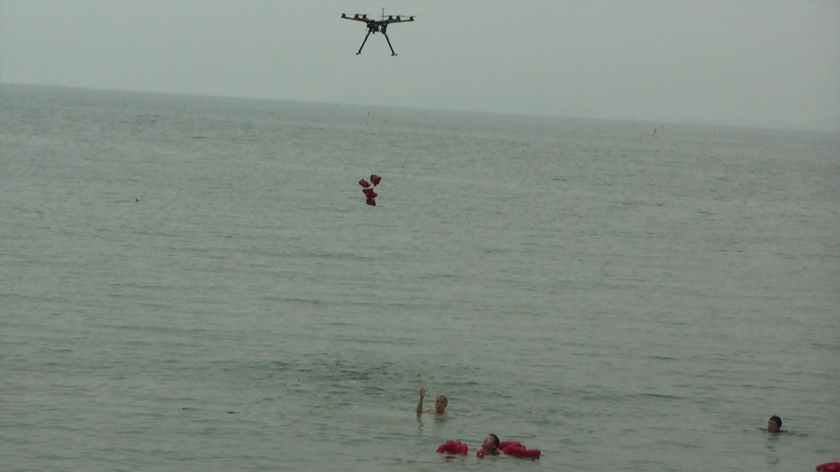 ▲한국항공대 연구팀이 개발한 인명구조용 드론 (제공=한국항공대학교)