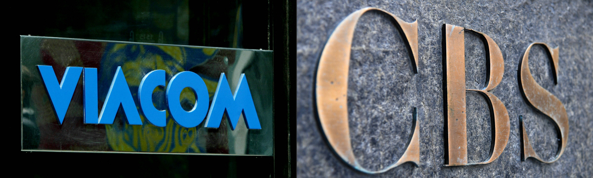 ▲13일(현지시간) 비아콤미디어와 CBS방송이 14년 만에 재결합한다고 발표했다. 뉴욕/AFP연합뉴스
